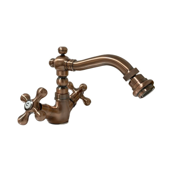 Rubinetto Miscelatore Bidet in Ottone Lecce Classic Rame Antico sconto