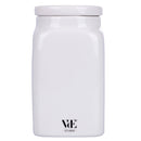 Barattolo Farina 9,5x9,5x18 cm in New Bone China VdE Tivoli 1996 Le Travisate Bianco