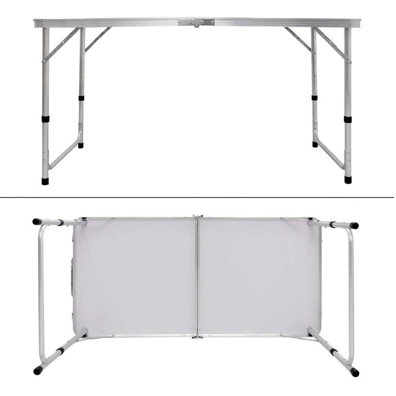 Set tavolo e 4 sgabelli pieghevoli pic nic richiudibile in valigetta