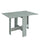 Table pliante gain de place 103x76x73,4 cm en MDF Artemio Cemento