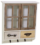 Mensola Vetrina 2 Ante 2 Cassetti Appendino in Legno Malmo