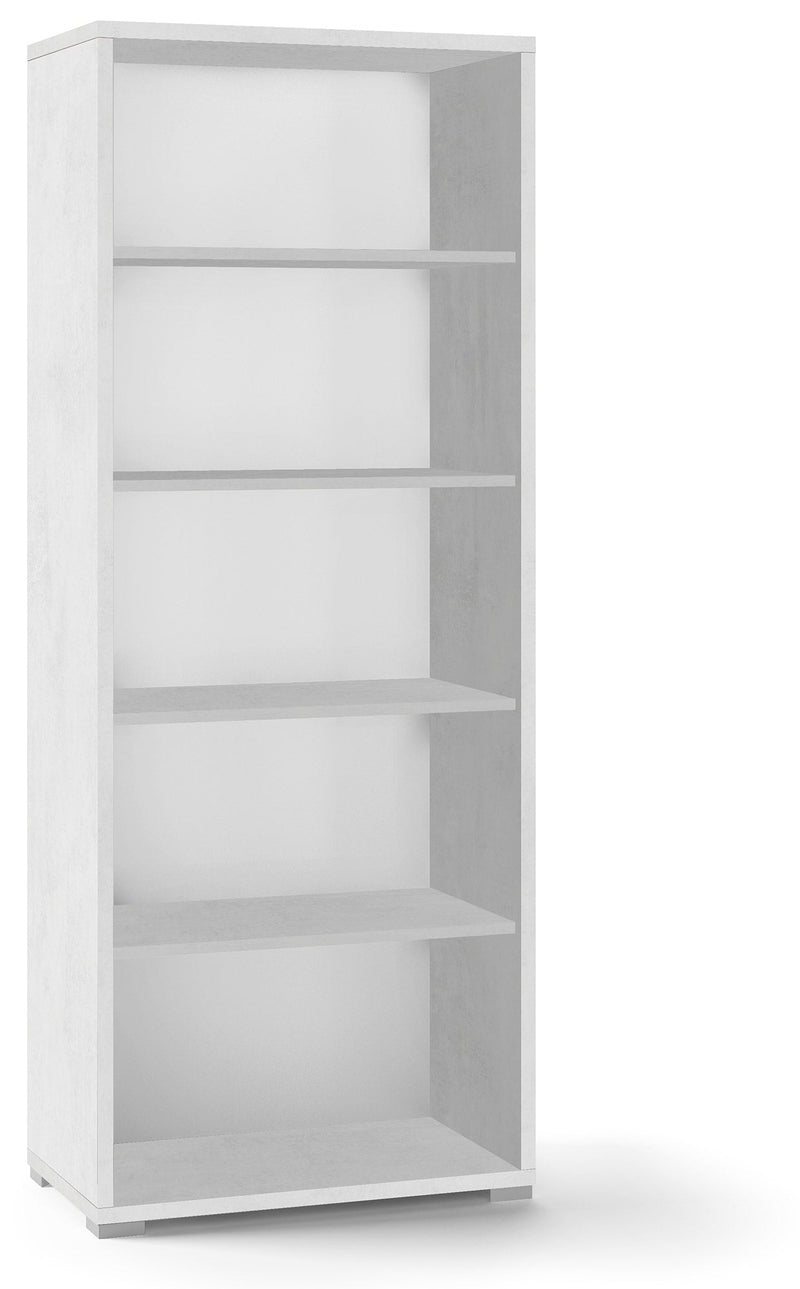 Libreria a Giorno 71x182x41 cm Ossido Bianco