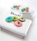 Copripiumino con Stampa sul Sacco e Federe Ciambelle Donuts