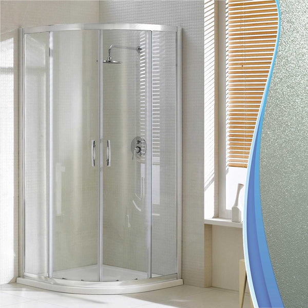 prezzo Cabine de douche semi-circulaire 2 portes coulissantes en cristal opaque 6 mm H198 Fosterberg Odense Différentes tailles