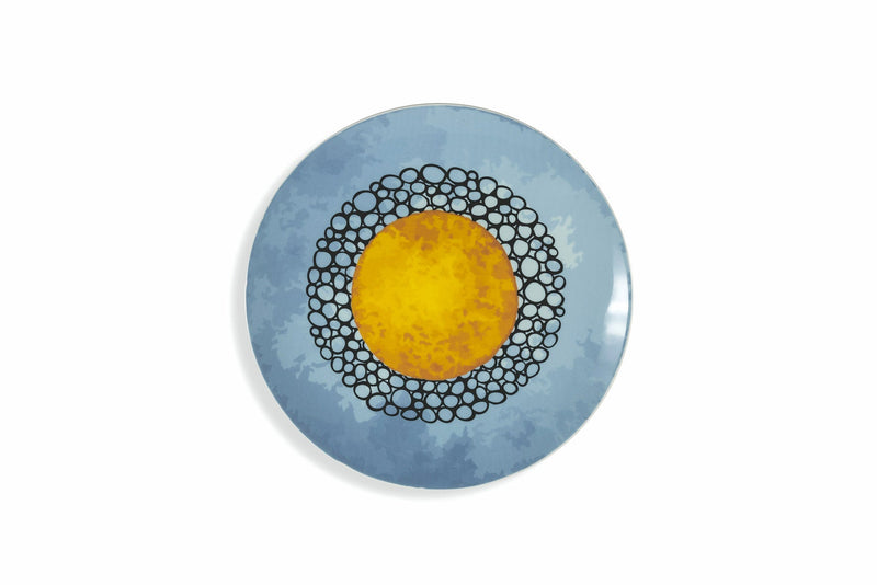 Set 6 Piatti Piani Ø27x3 cm in Porcellana Villa d'Este Home Tivoli Marea