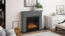 Camino Elettrico da Pavimento Effetto Fiamma 1500W Tagu Larsen Grigio Scuro