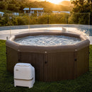 Vasca Idromassaggio Piscina Spa Toscana Plus Smart 6 Adulti 1200 L 182x182x70 cm Effetto Legno Marrone