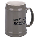 Boccale di Birra Ø8x13 cm in New Bone China VdE Tivoli 1996 Spqr grigio