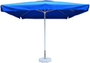 Ombrellone da Giardino 3x3 m Palo Ø48 mm in Alluminio Bianco Lucido Telo in Poliestere Blu
