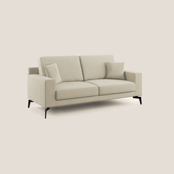 acquista Canapé 3 places 206x95x91 cm en tissu crème