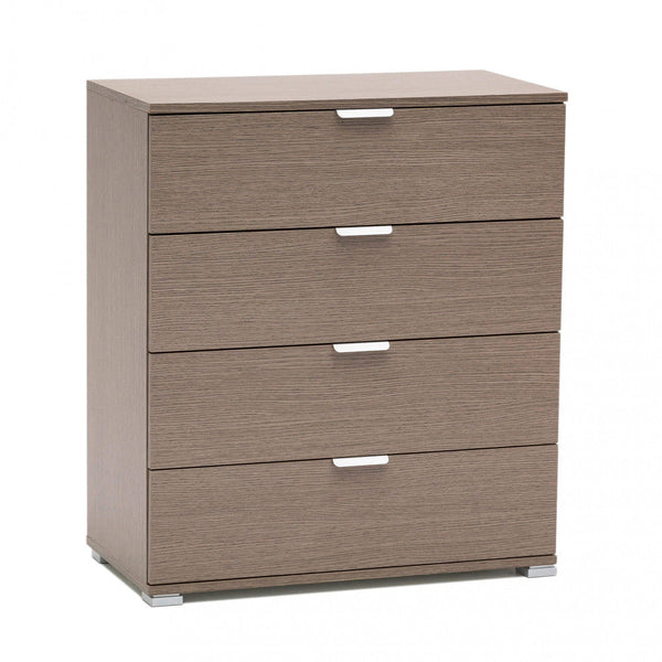 Armoire Chêne Gris 4 Tiroirs 75x38x85 h cm en aggloméré bilaminé Chêne Gris prezzo