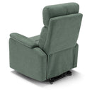 Poltrona Alzapersona Elettrica 2 motori 80x99x97 cm In Tessuto Jazz Denver Verde