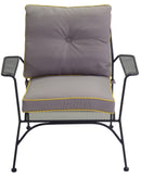 Set Salotto da Giardino in Metallo Taranto Antracite