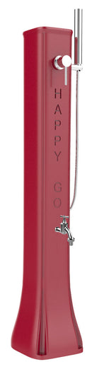 Mini Doccia Solare da Giardino Lavapiedi Miscelatore e Doccetta Mobile Arkema Happy Go Cherry