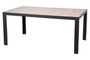 Tavolo da Giardino 165x100x74 cm in Alluminio e Gres Naturale