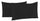 Paire de taies d'oreiller 52x82 cm en microfibre unie noire