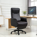 Sedia Poltrona Direzionale da Ufficio in Similpelle  Nera