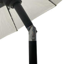 Ombrellone da Giardino Ø3xh2,4 m in Alluminio Benjamin Crema