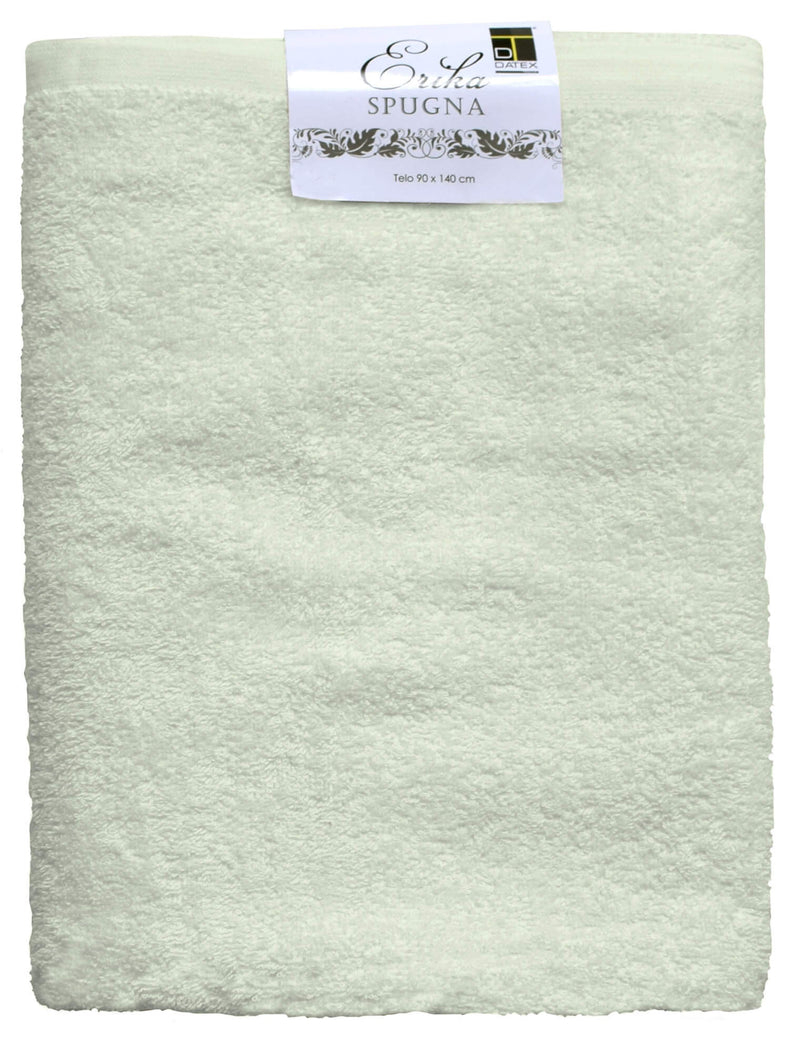 Set Spugna Asciugamani Ospite + Salvietta Erika Verde Chiaro
