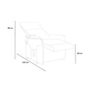 Poltrona Alzapersona Elettrica 1 Motore 73x94x103 cm in Tessuto Beige