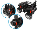 Macchina Elettrica per Bambini 2 posti Fuoristrada 12V con Licenza Ford Monster Truck 4x4 Nera