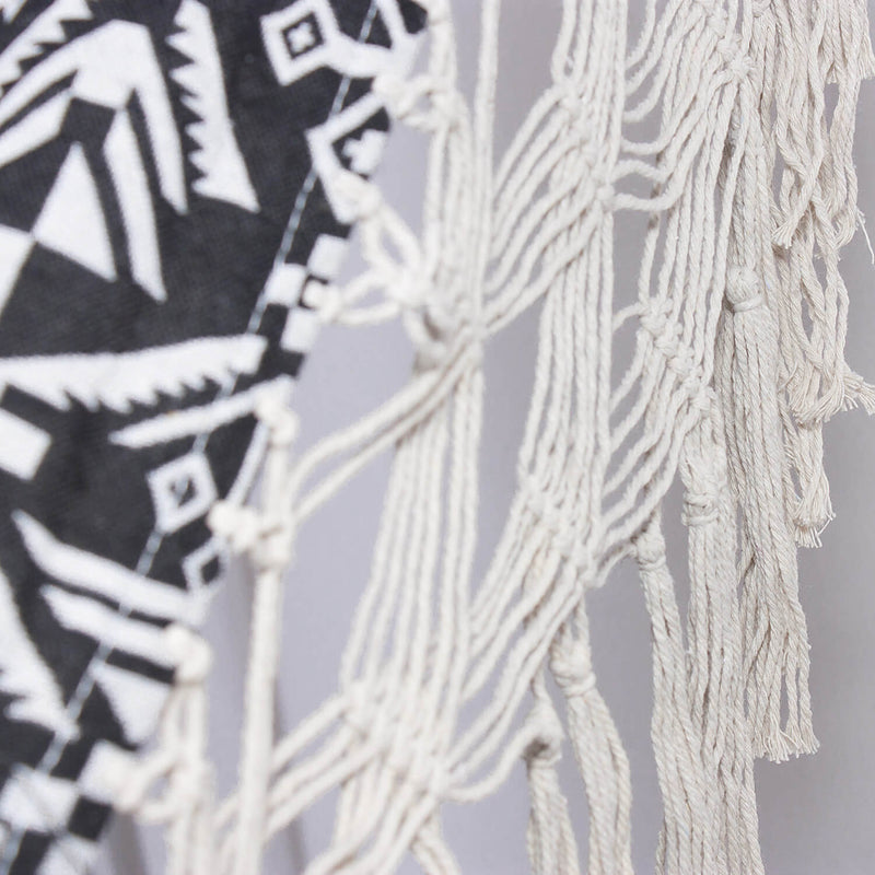 Amaca da Giardino 140x200 cm in Policotone e Legno di abete Bianco