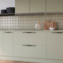 Set 20 Maniglie per Mobili 224 mm in Zama Emuca Varna Nero