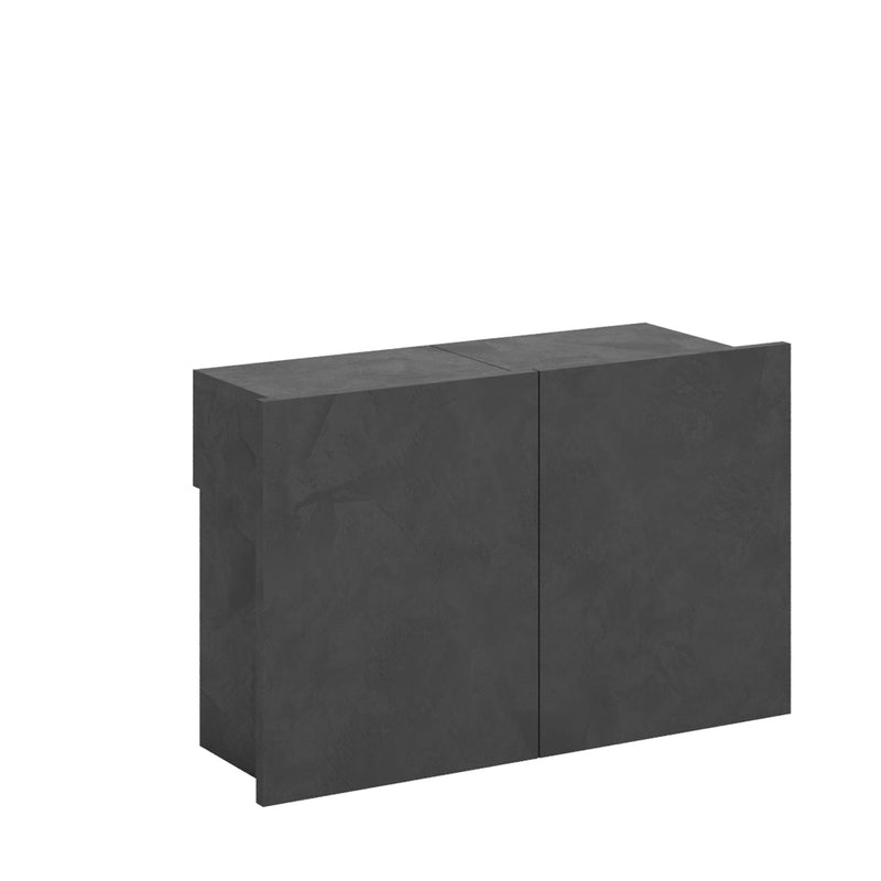 Panca Allungabile Inferiore 72-300x26x45 cm Evolve Antracite Spatolato  