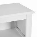 Mobile da Bagno a 2 Ante con Griglia Armadio in Legno Bianco 60x28x80H cm