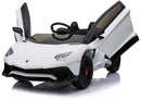 Macchina Elettrica per Bambini 12V con Licenza Lamborghini Aventador Roadster SV Bianca