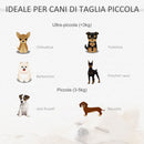 Divano Chaise Longue Ottomana per Animali Nero 82.5x45x41.5 cm 