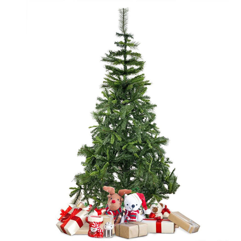 Albero di Natale 210H cm 828 Rami pieghevoli in PVC abete artificiale