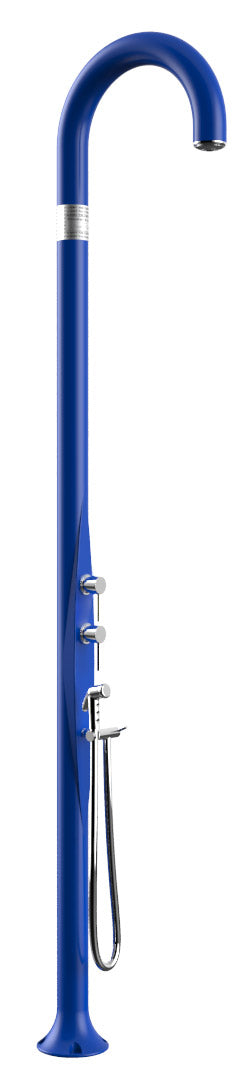 prezzo Doccia da Esterno Giardino Miscelatore Deviatore e Doccetta Mobile Arkema Funny Yin Blu