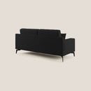 Divano 3 Posti 206x95x91 cm in Tessuto Nero