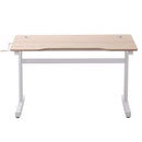 Scrivania Regolabile in Altezza con Regolazione Manuale a Manovella 120x60x72-117 cm  Bianco