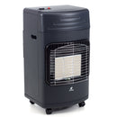 Stufa a Gas Gpl Nera da Interno Infrarossi Alloggio Bombola 15Kg