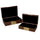 Lot de 2 Boîtes Rectangulaires en Bois Marron