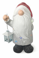 Gnomo Luminoso 3 Led in Magnesia H41 cm Soriani Bianco