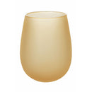 Set 6 Bicchieri Acqua Effetto Frosted Happy Hour Sunset in Vetro VdE Tivoli 1996 Rosso