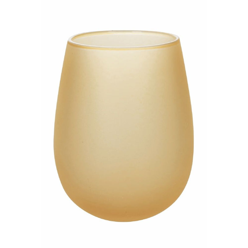 Set 6 Bicchieri Acqua Effetto Frosted Happy Hour Sunset in Vetro VdE Tivoli 1996 Rosso