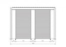 Pannello Frangisole Laterale per Pergola 123,5x6x238h cm Ocean Bianco