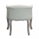 Poltrona Coreen in Tessuto 61x61x71 h cm in Legno Beige