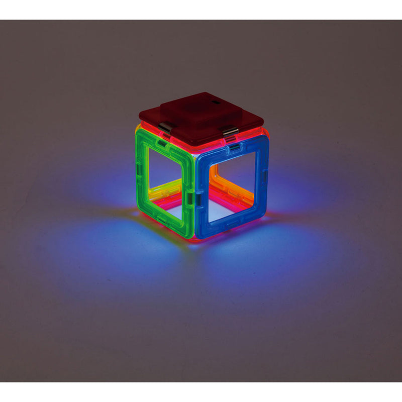 Costruzioni Magnetiche 3D Gioco Calamitato 31 Pezzi Magformers Neon Led