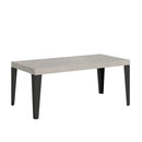 Tavolo Allungabile 120/380x90 cm Flame Premium Cashmere Gambe Antracite      