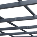 Pergola da Giardino 3x3m in Metallo Nero 