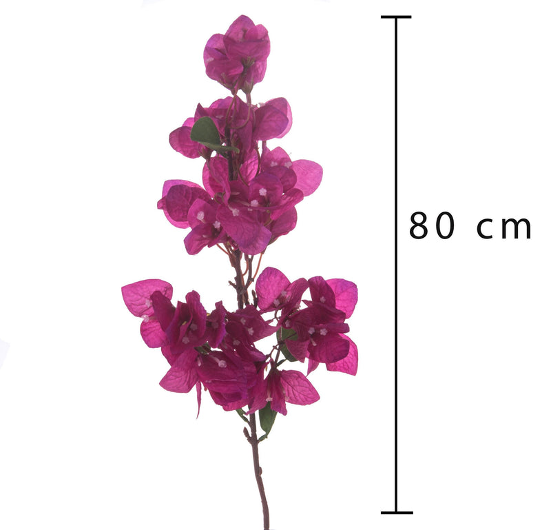 Set 8 Fiori Artificiali di Bougainvillea Altezza 80 cm 
