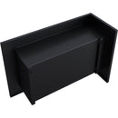 Camino a Bioetanolo da Incasso 70x48 cm Flig Tampa Nero Angolo a Sinistra