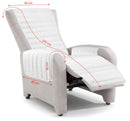 Copripoltrona Trapuntato Doubleface Tortora/Marrone
