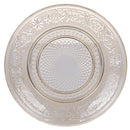 Set 6 Piatti Pane Ø15 cm  in Vetro VdE Tivoli 1996 Imperial Ecrù Ambra e Fumè