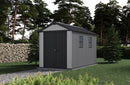 Casetta Box da Giardino 230x350x246 cm Newton Plus 7511/1175 Doppia Opzione Montaggio in Resina Evotech+ Grigio  cm   